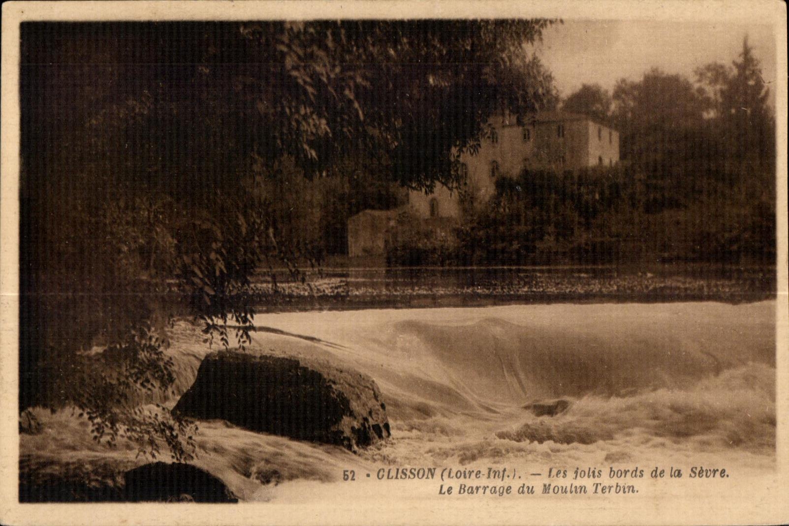 Clisson - bordes de separa la detencion del molino de TErbin - CPA
