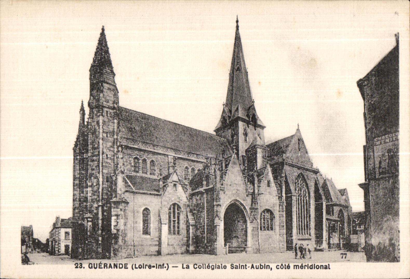 CPA Guerande (Loire Inf) La Collegiate Saint Aubin cote meridional