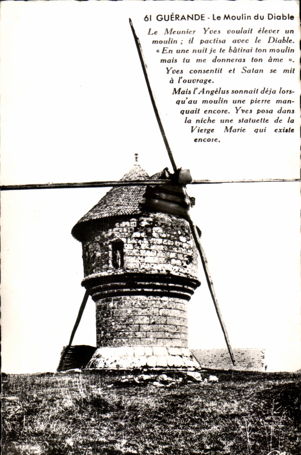 CPA Guerande Le Moulin du Diable Le Meunier Yoes voulait