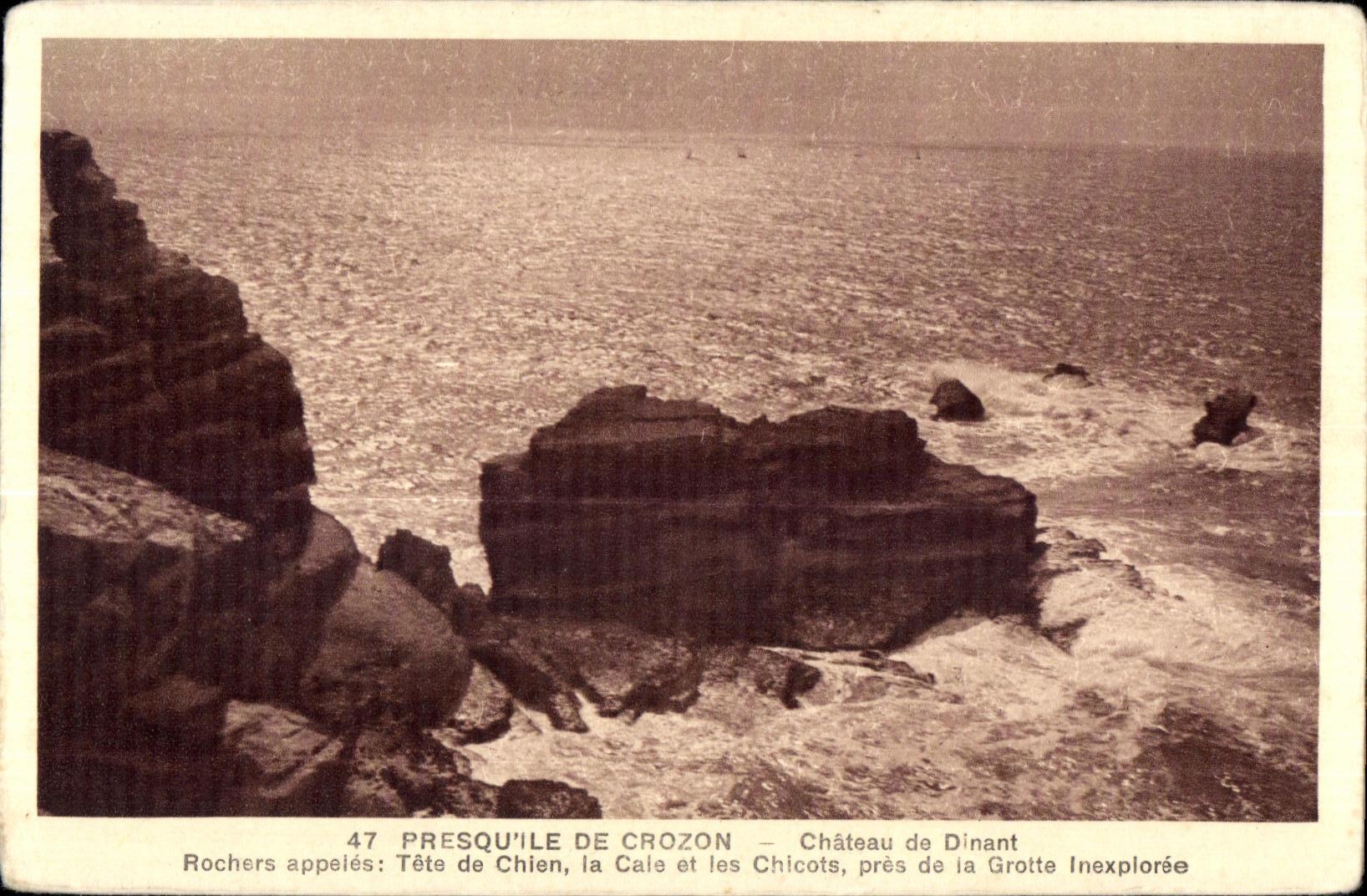 CPA Presquile De Crozon Castle of Dining