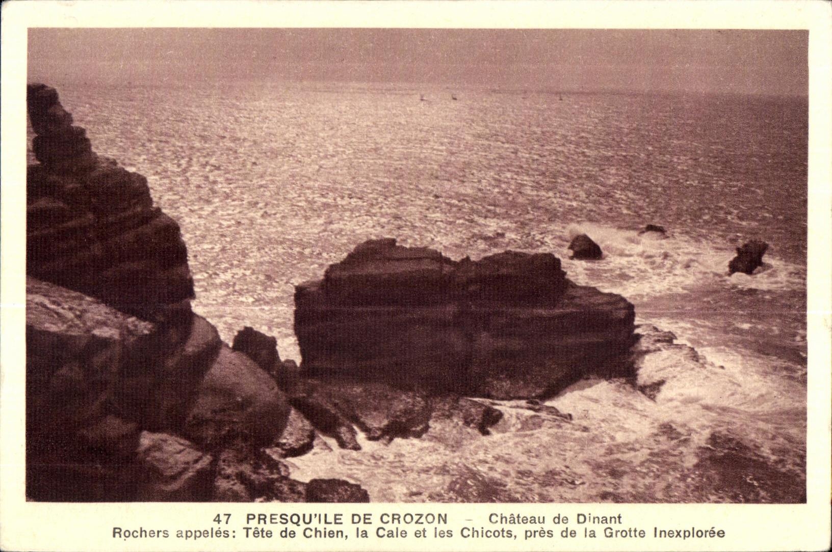 CPA Presqu island De Crozon Castle of Dining