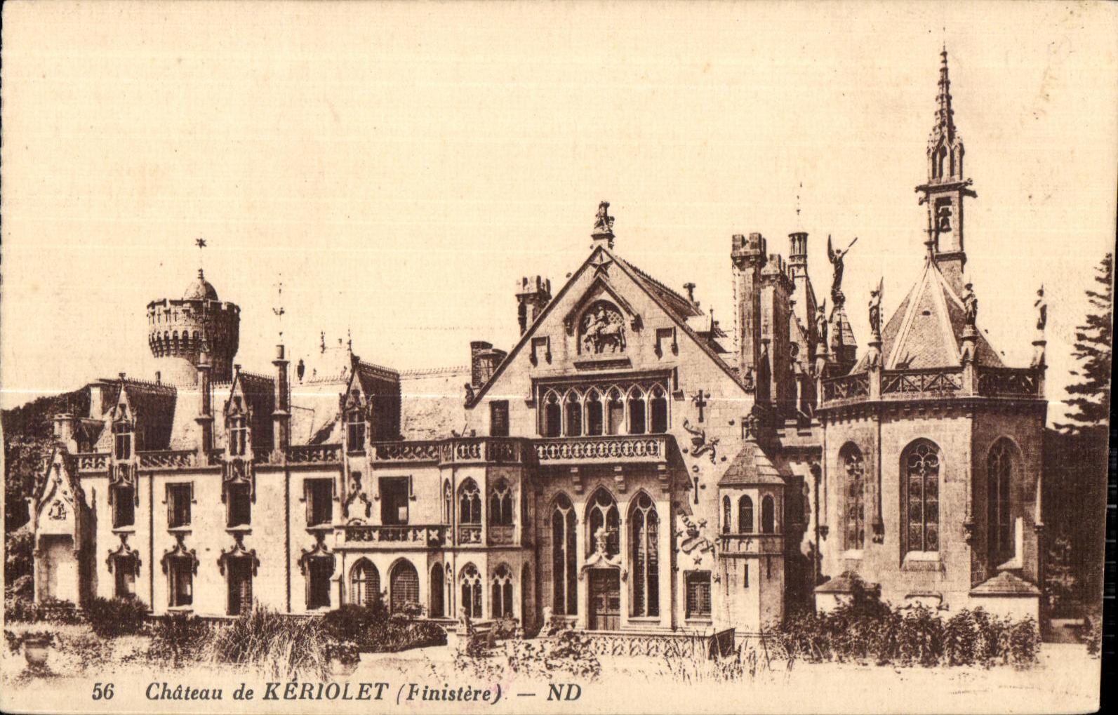 CPA Castle of Keriolet (Finister)