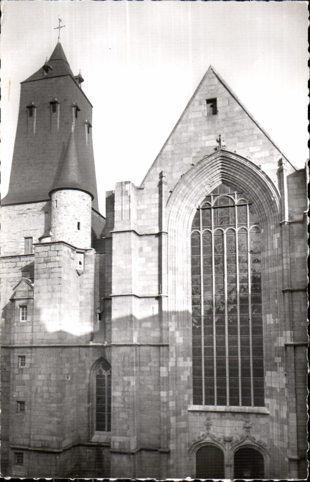 CPA Eglise Saint Cermain de Rennes XIII XVII s La Facade Principale Avec Le Clocher (XVI s)