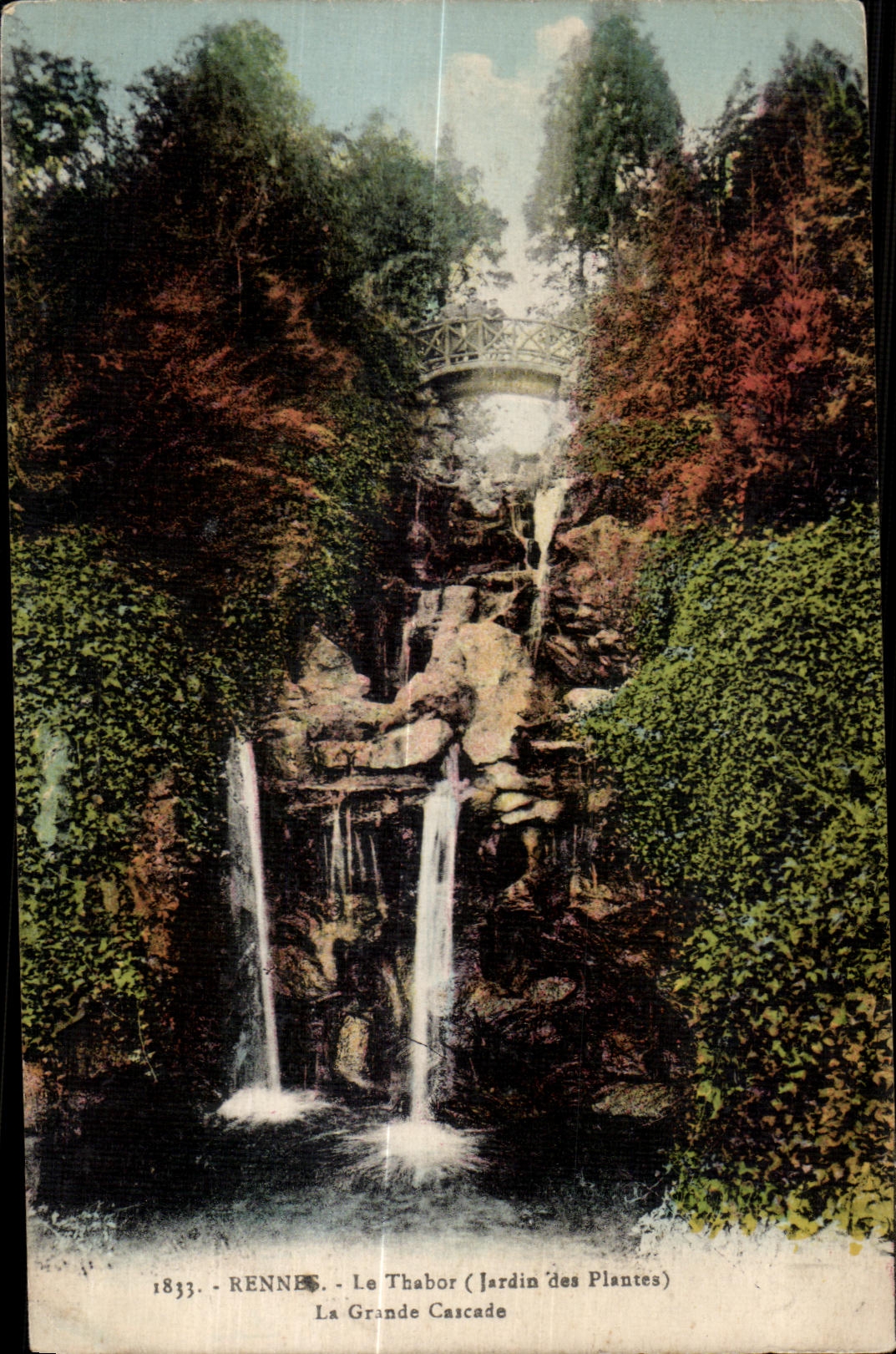 CPA Rennes Le Thabor (jardin des Plantes) Le Grande Cascade
