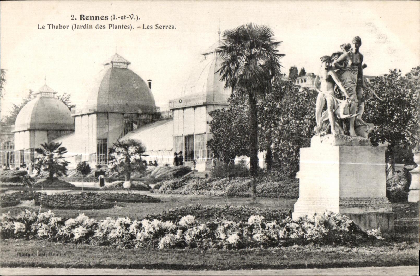CPA Rennes (I et V) Le Thabor (Jardin des Plantes) Les Serres