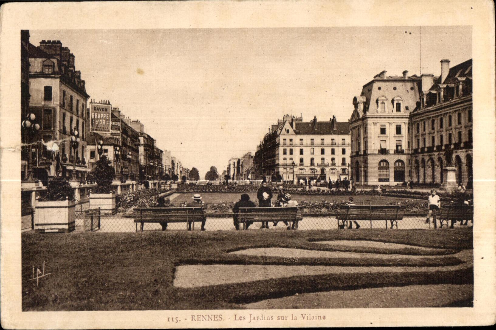 CPA Rennes Les Jardins sur la Vilaine