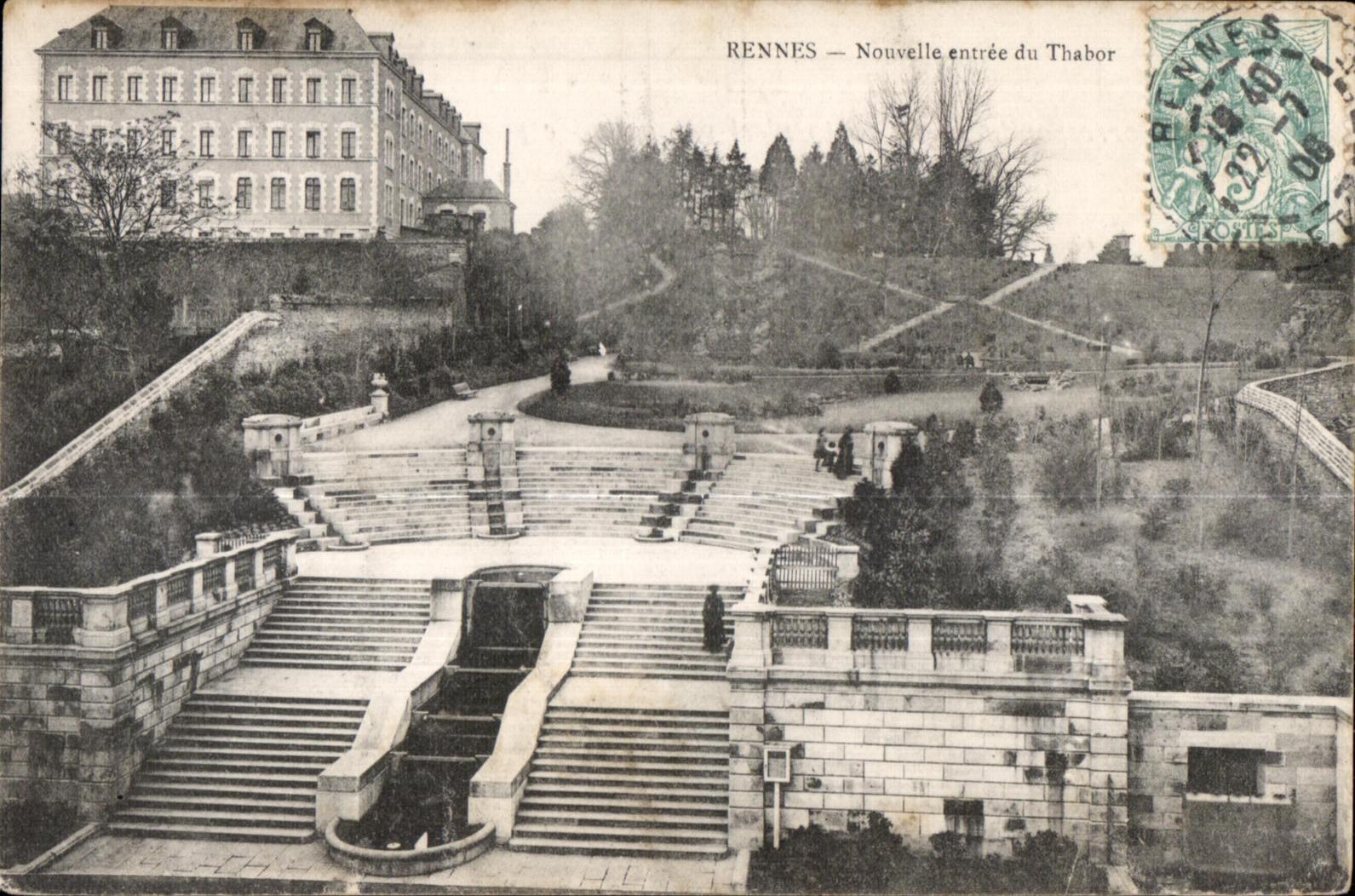 CPA Rennes Nouvelle entree du Thabor