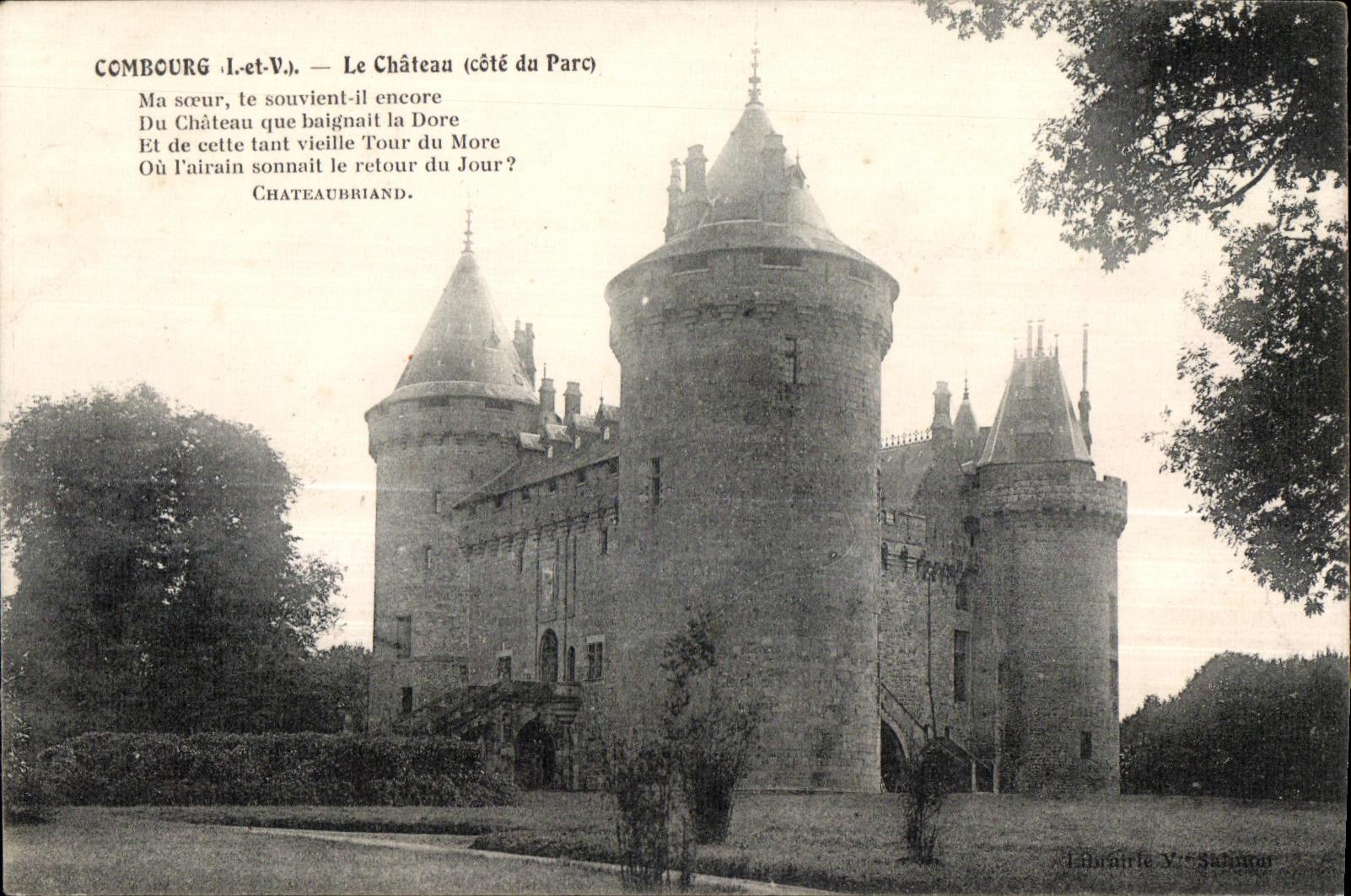 CPA Combourg Le Chateau (cote du Parc)