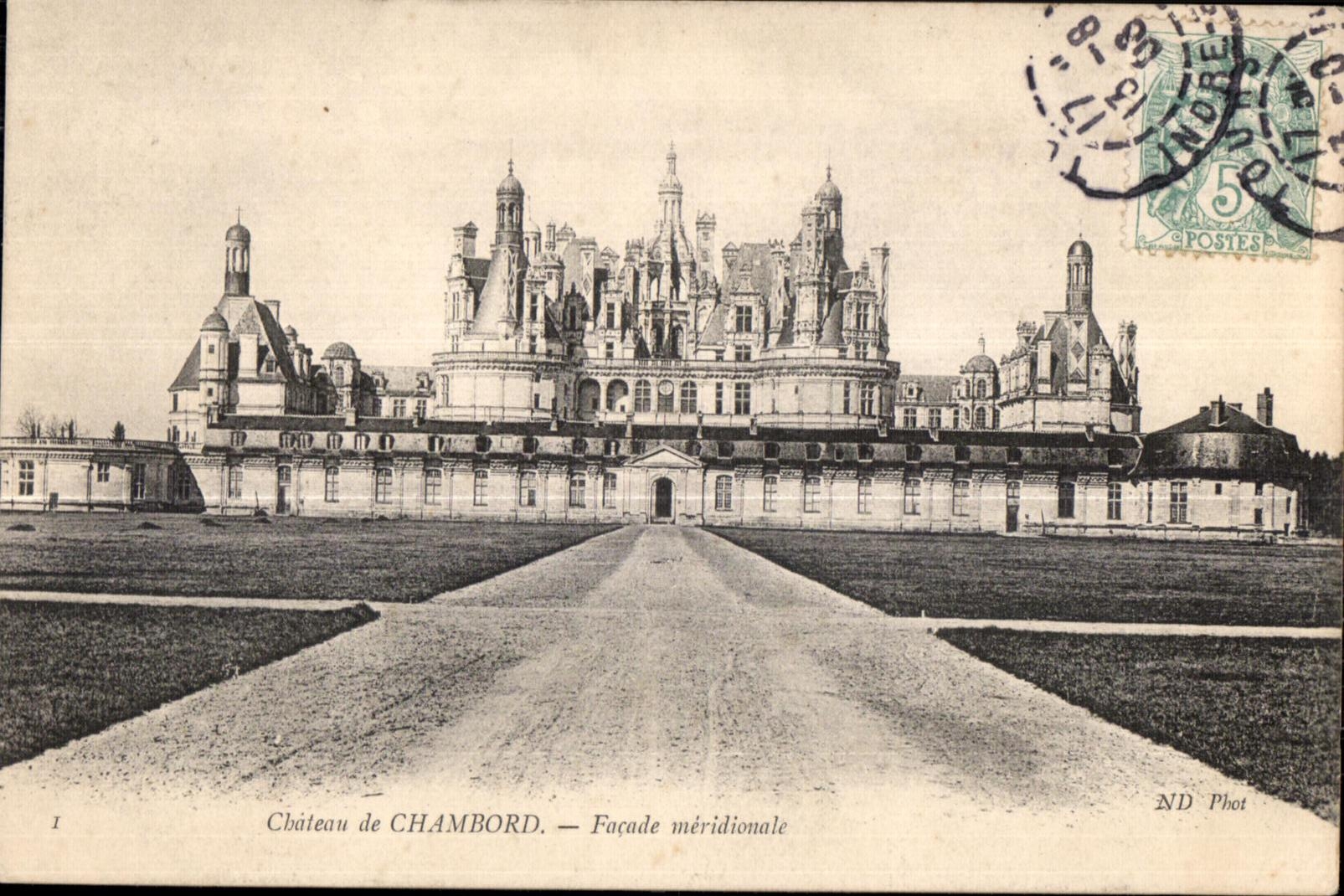 CPA Chateau de Chambord Facade meridionate