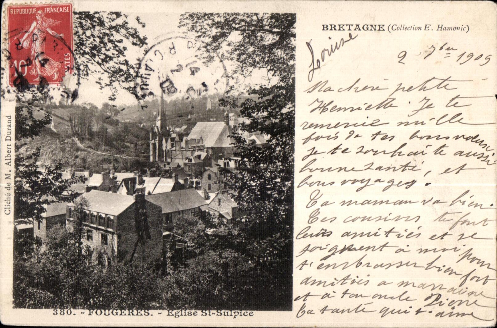 CPA Fougeres Eglise St Sulpice