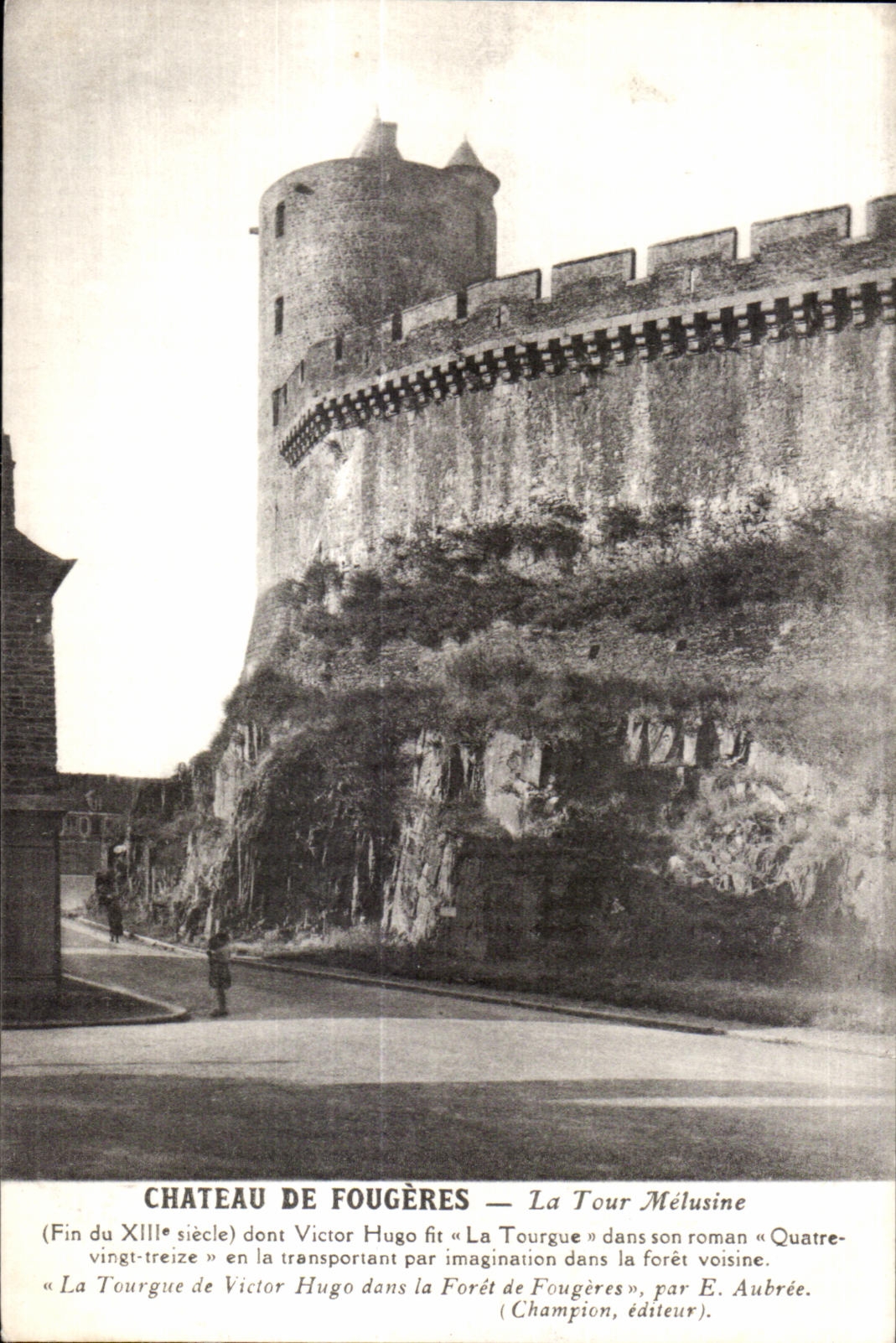 CPA Fougeres De Chateau La Tour Melusine Dont Victor Hugo 