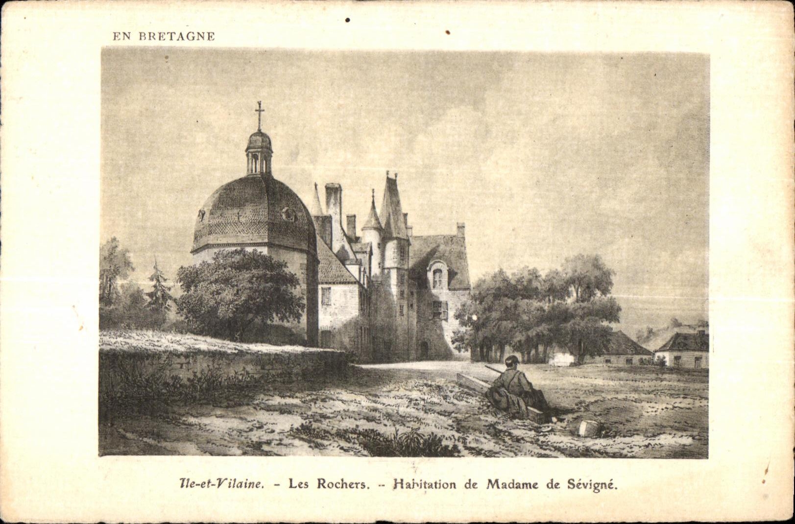 Isla de CPA y desagradable las rocas de Haritation de la senora del sevigne