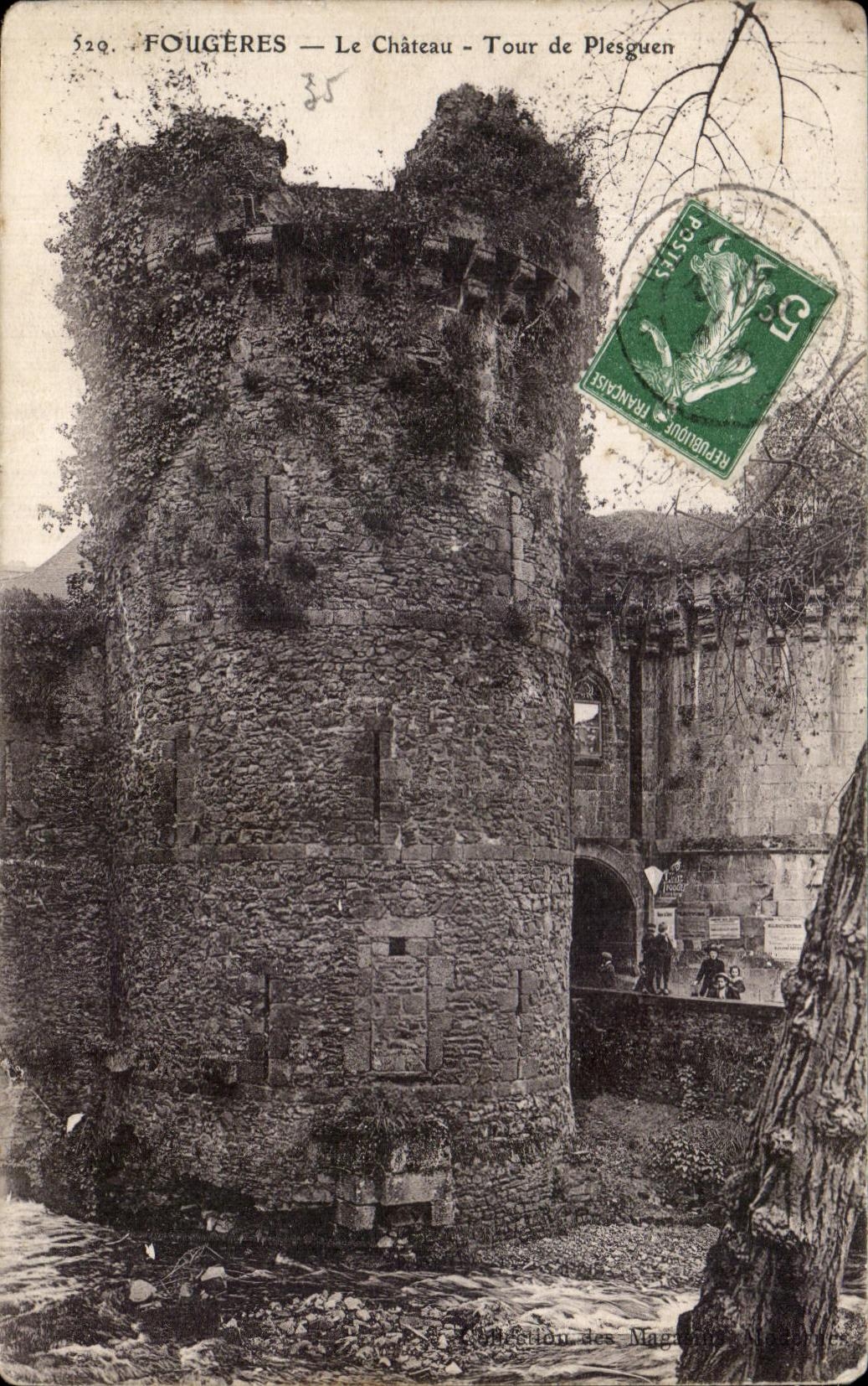 CPA Fougeres Le Chateau Tour de Plesguen