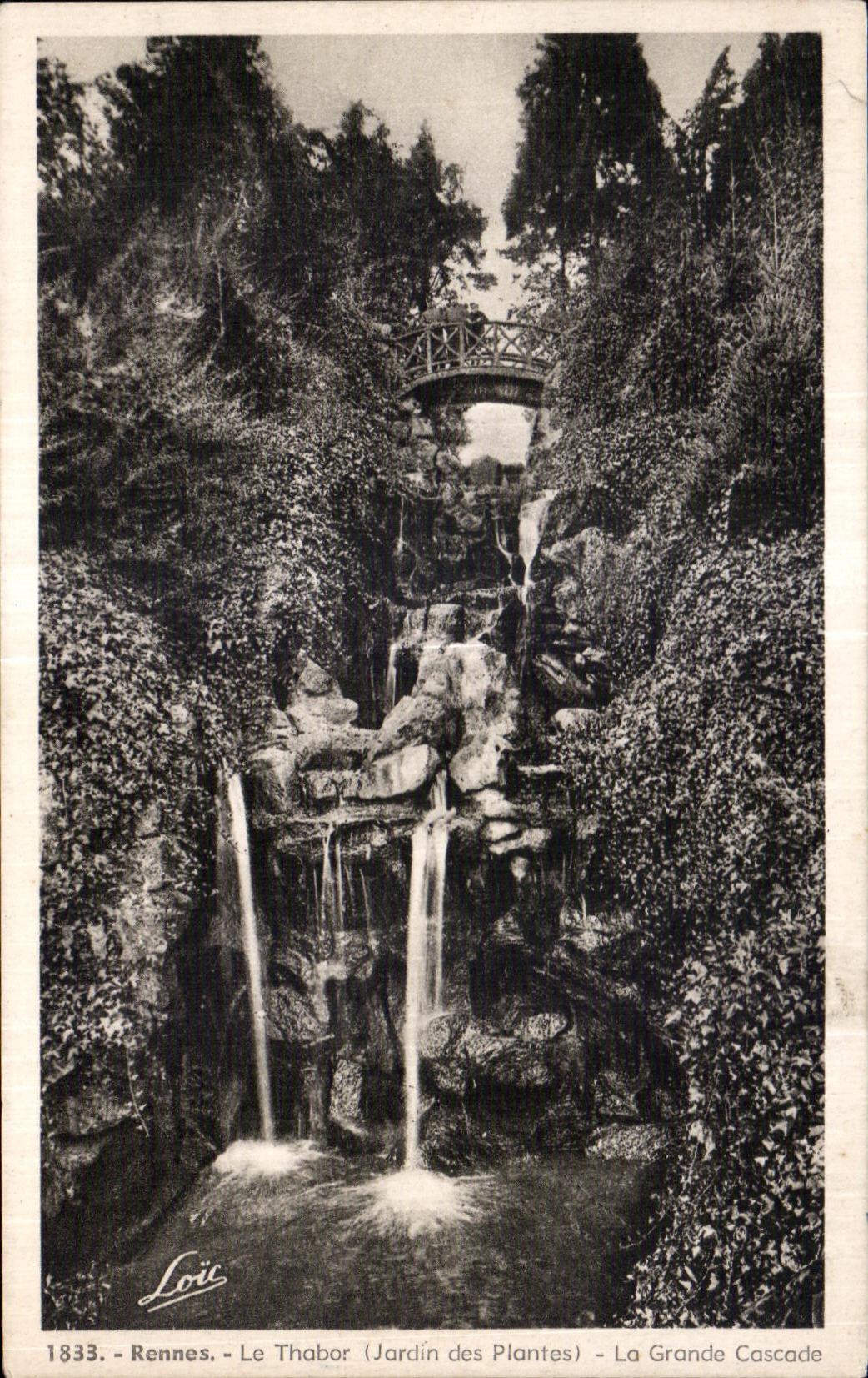CPA Rennes Le Thabor (Jardin des Plantes) La Grand Cascade