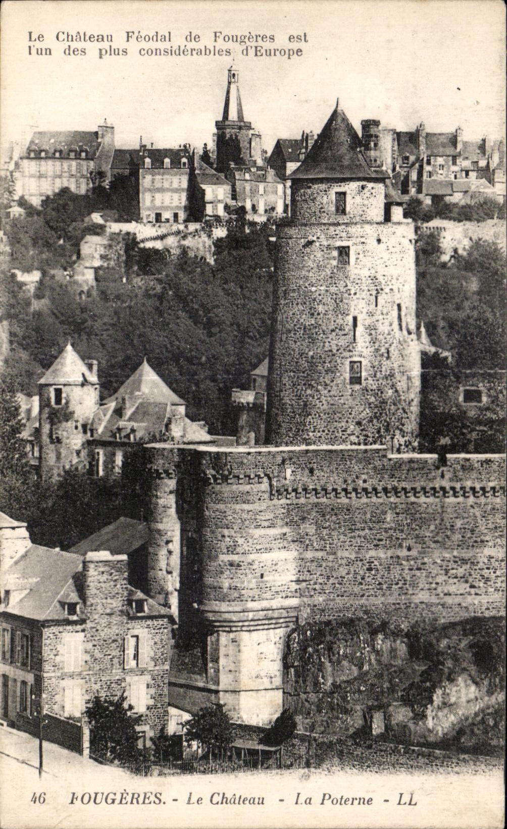CPA Le Chateau Feodal de Fougeres est Une des Plus considerables d Europe