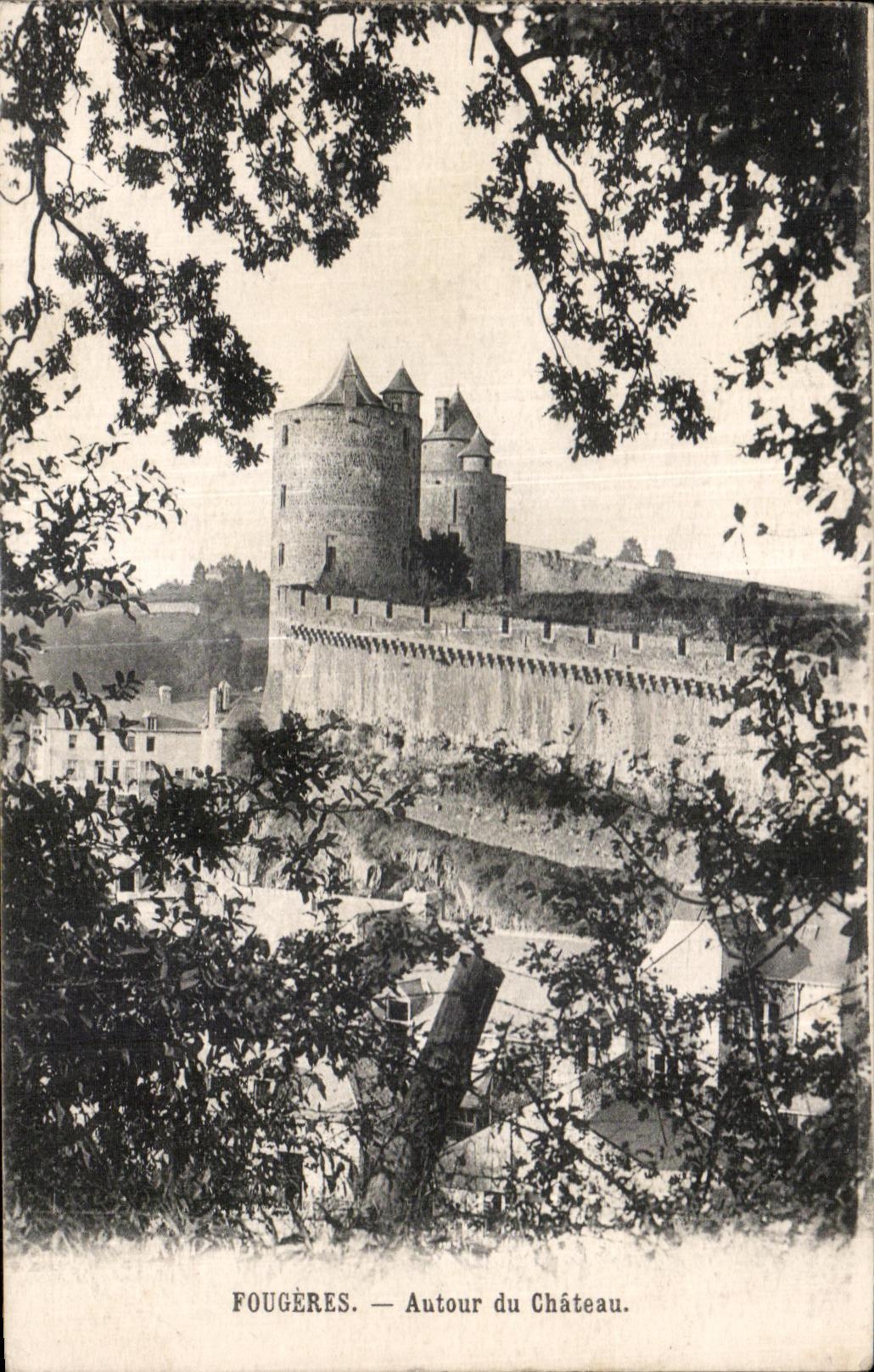 CPA Fougeres Autour du Chateau