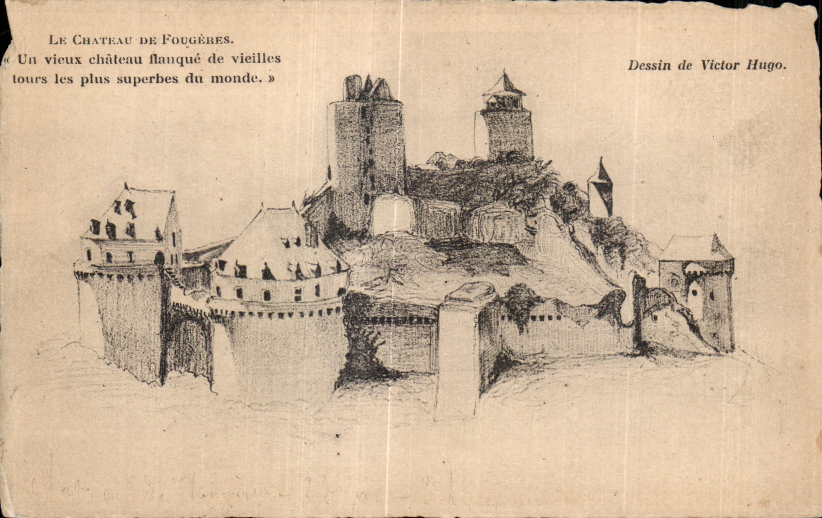 CPA Le Chateau De Fougeres Un vieux chateau flanque de vieilles tours les plus superbes du monde