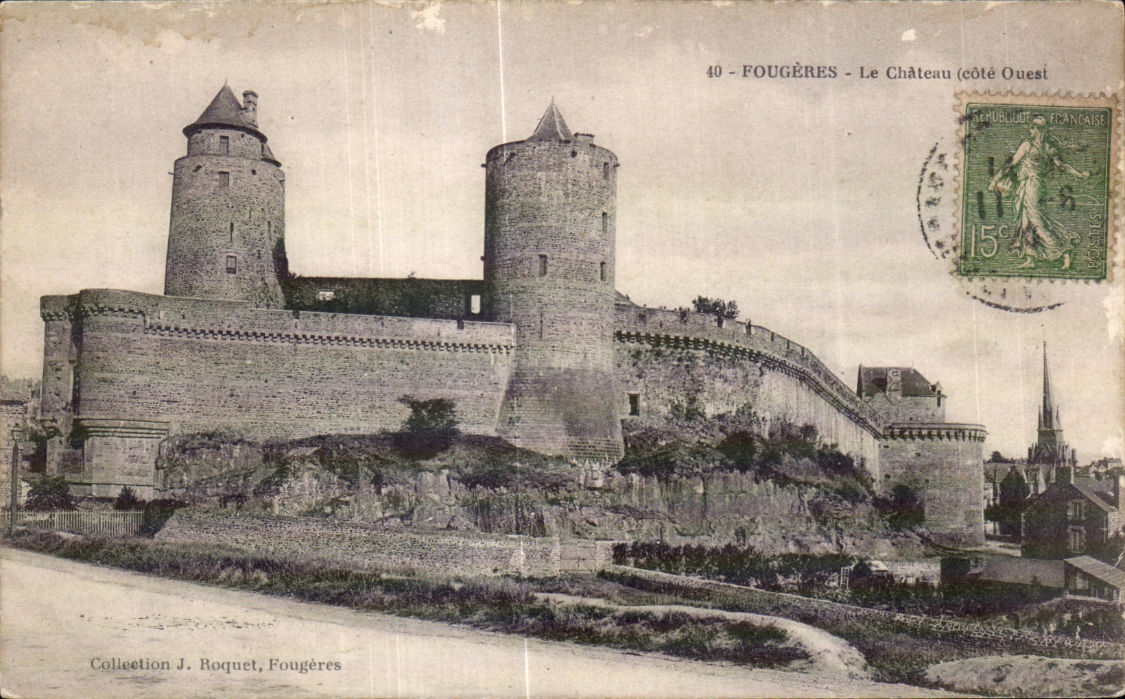 CPA Fougeres Le Chateau (cote Ouest)
