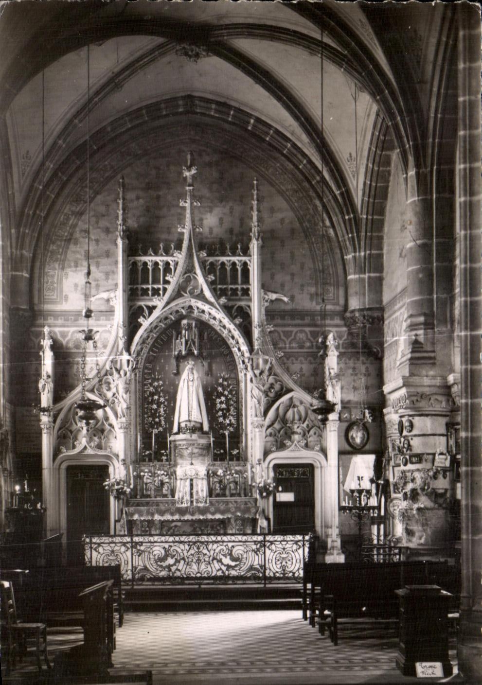 Castillo de CPA Josselin (Morbihan) Notre Dame de Roncier