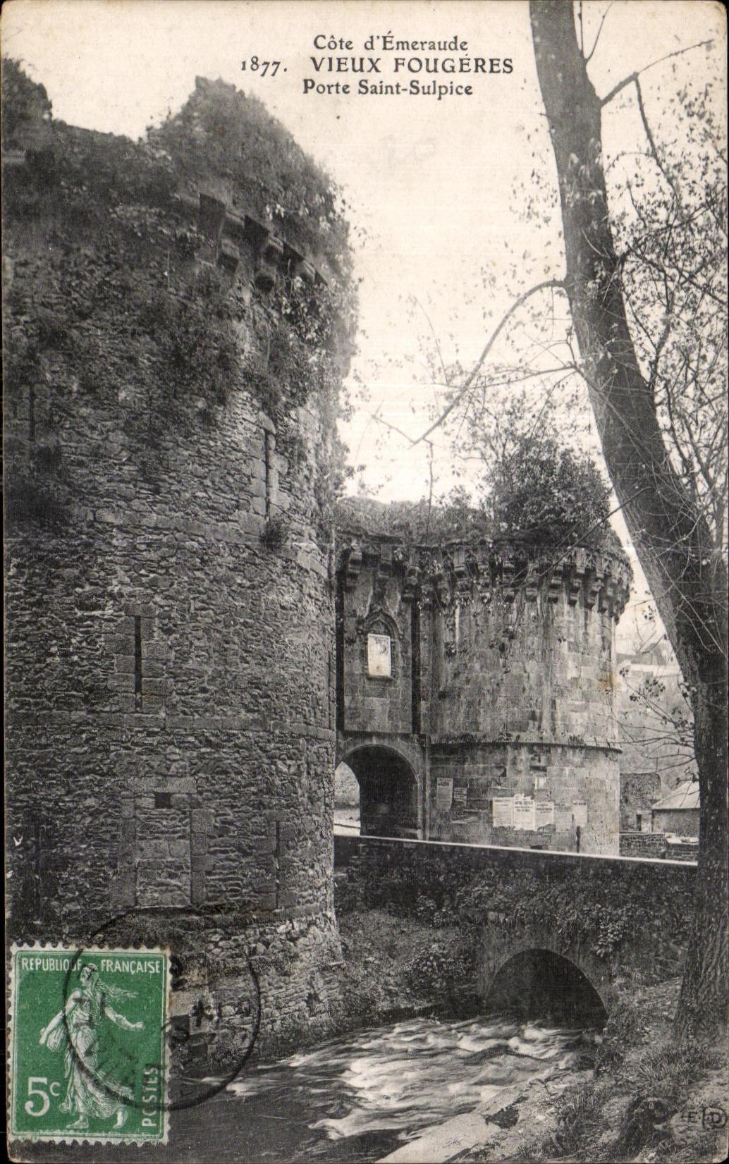 CPA Cote d Emeraude Vieux Fougeres Porte Saint Sulpice