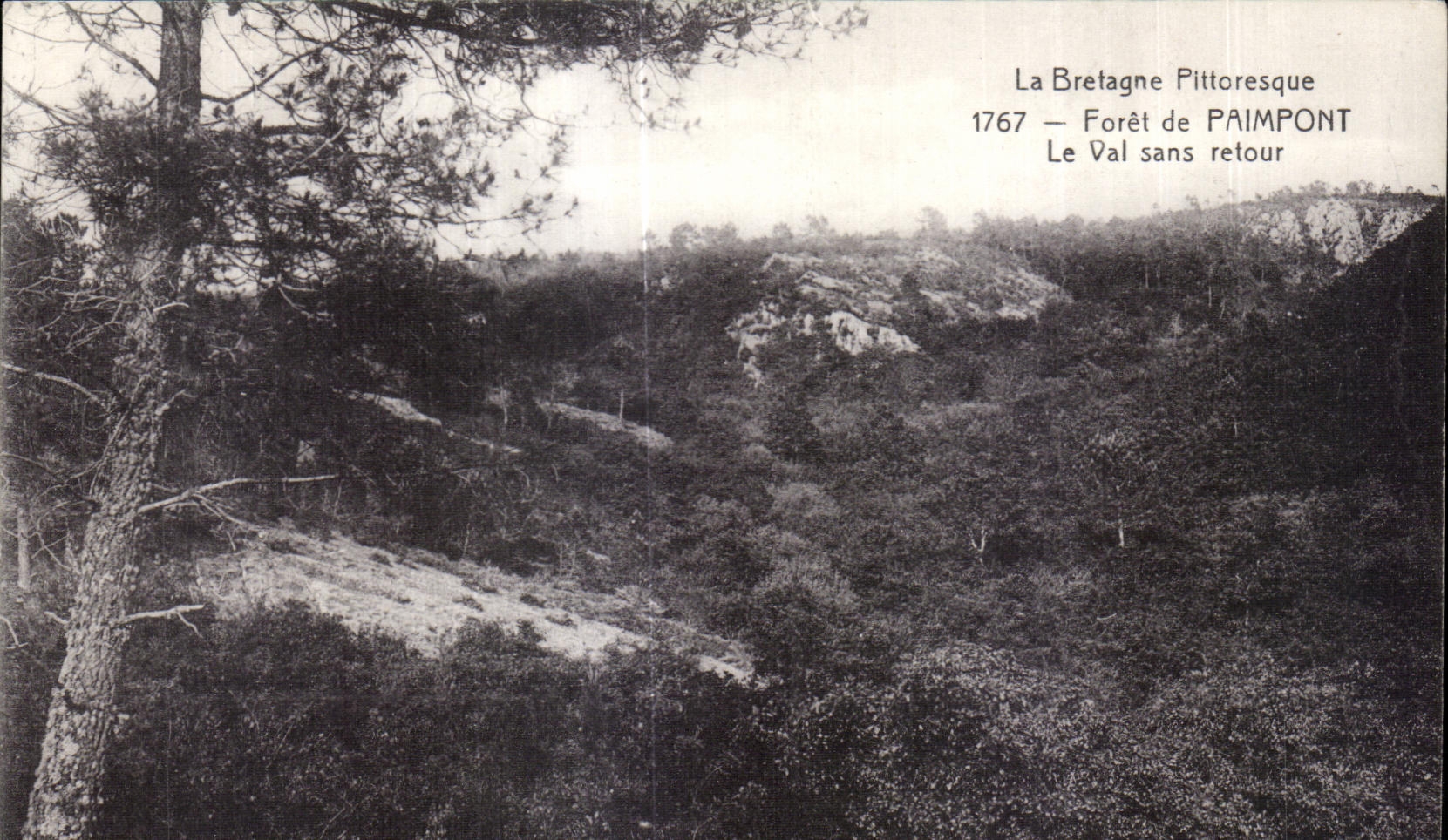 CPA Paimpont forest of picturesque Brittany the Valley Without Return