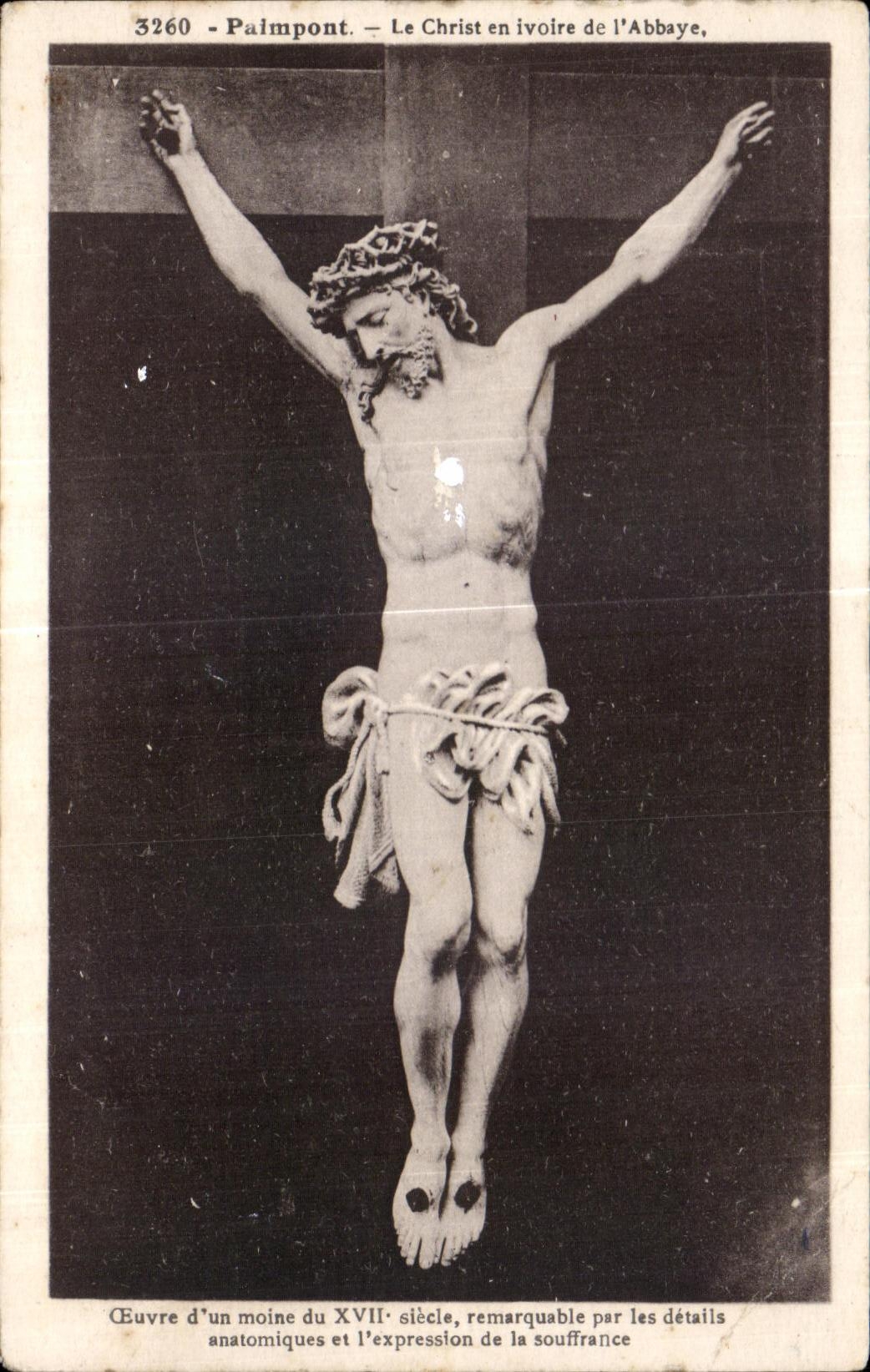 CPA Paimpont Ivory Christ of Abbey