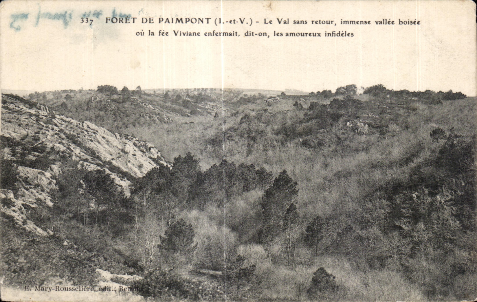 CPA Paimpont forest Of the Valley Without Immense return Wooded Valley