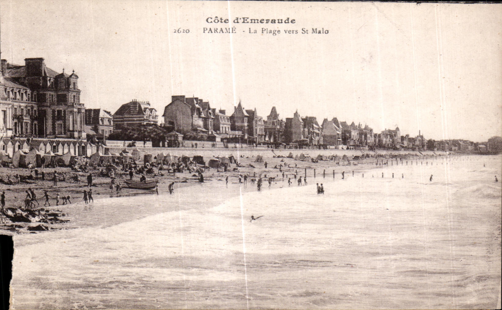 CPA Parame La Plage Vers St Malo Cote D Emeraude