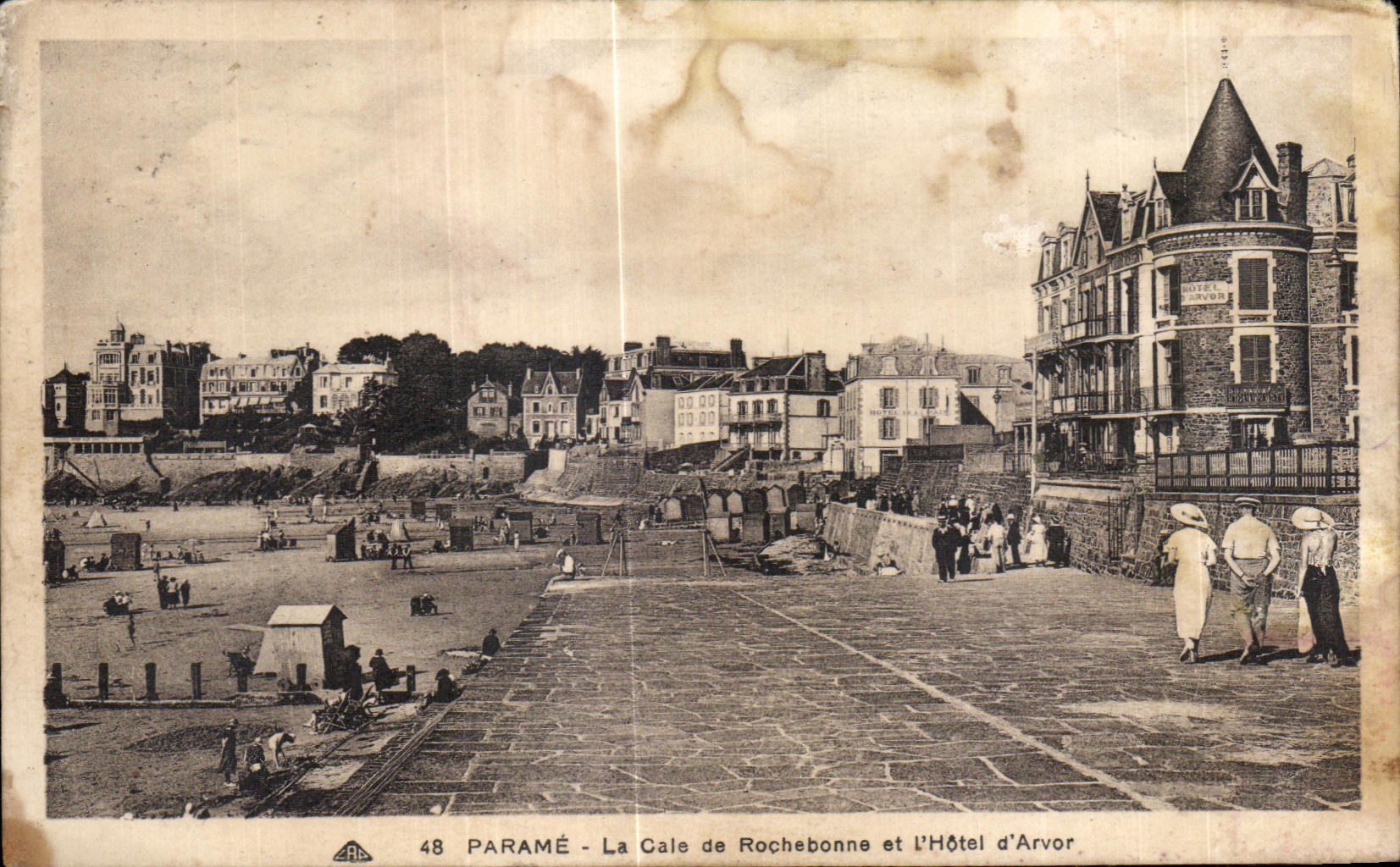 CPA Parame La Cale de Rochebonne et L Hotel D Arvor