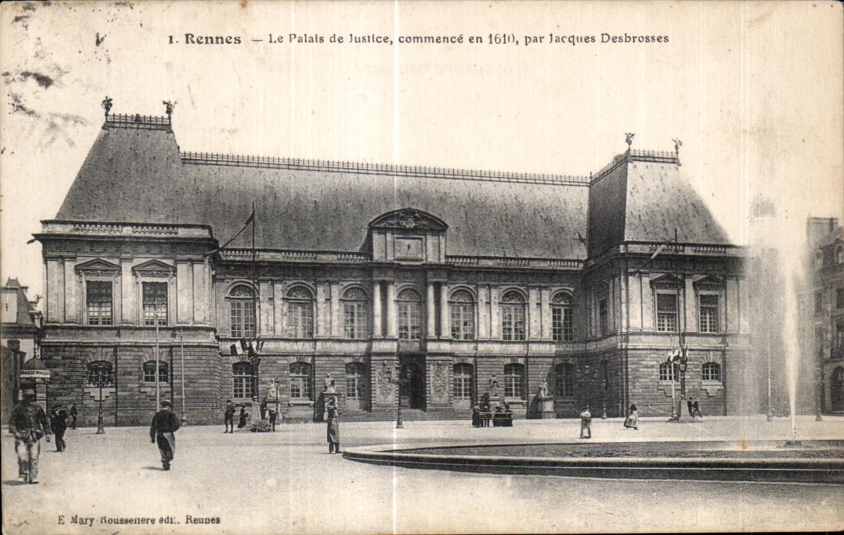 CPA Rennes Le Palais Juslice Commence en par Jacques Desbrosses