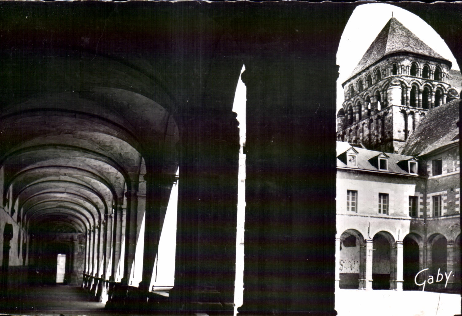 CPA Redon the Cloister of the College Saint Saver and the Romance Bell-tower of I Eglige