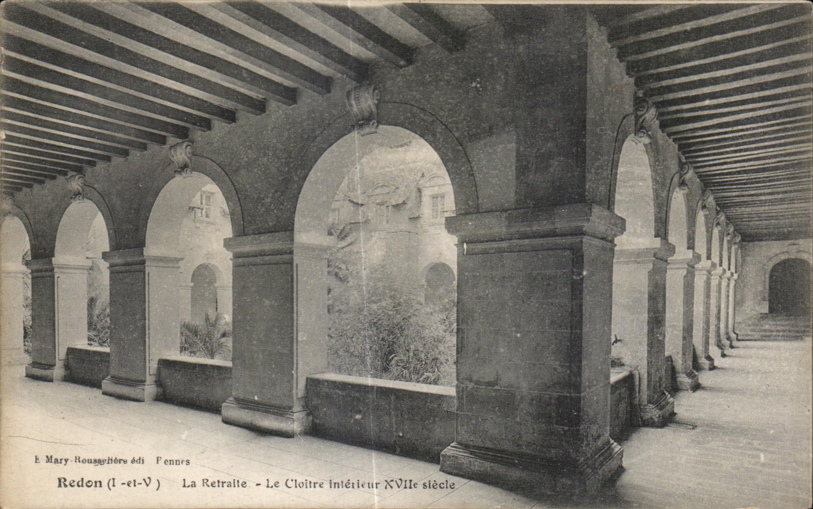 CPA Redon Retralle the Interior Cloister XVIIe Century