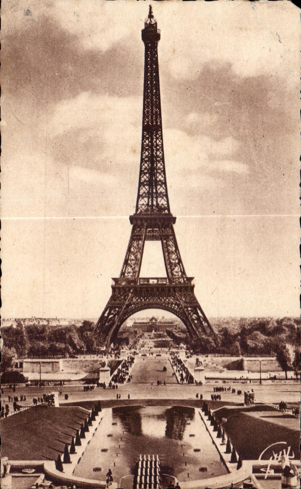 CPA Paris and Its Wonders Eiffel Tower