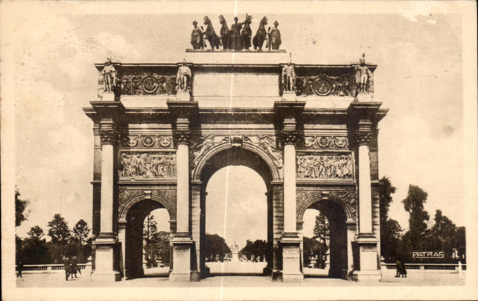 CPA Pretty Corners of Paris Arc de Triomphe of Carrousei