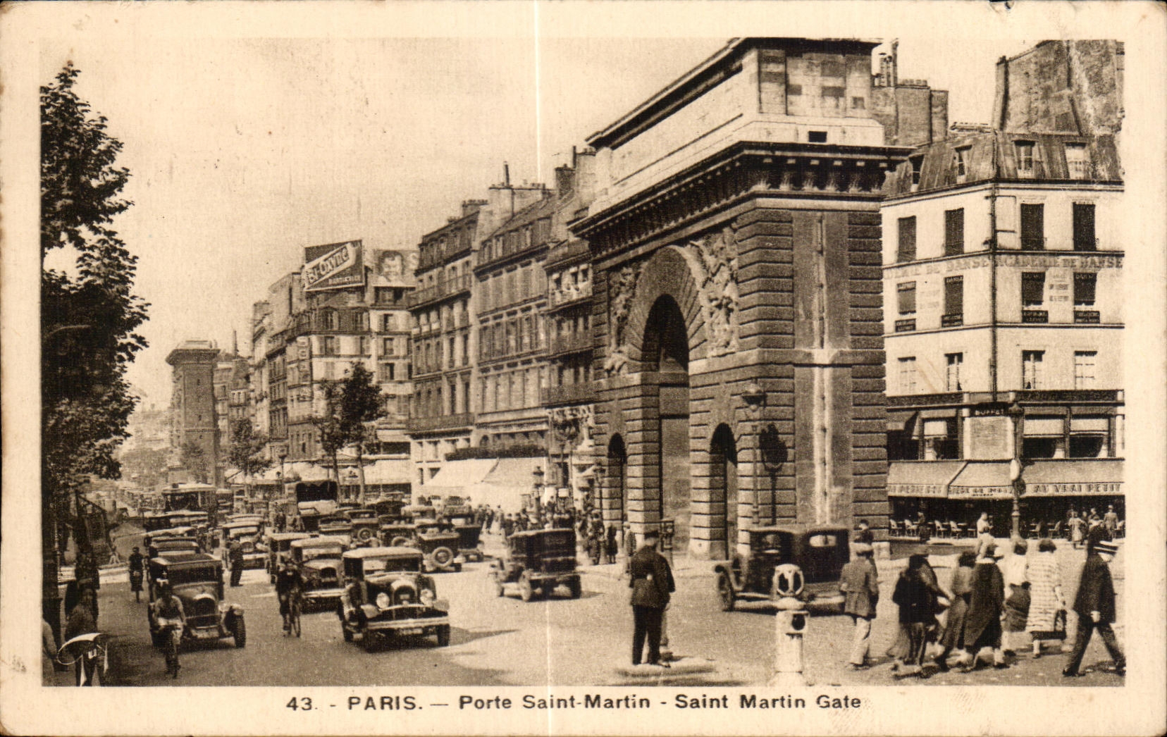 CPA Paris Porte Saint Martin Saint Martin Gate