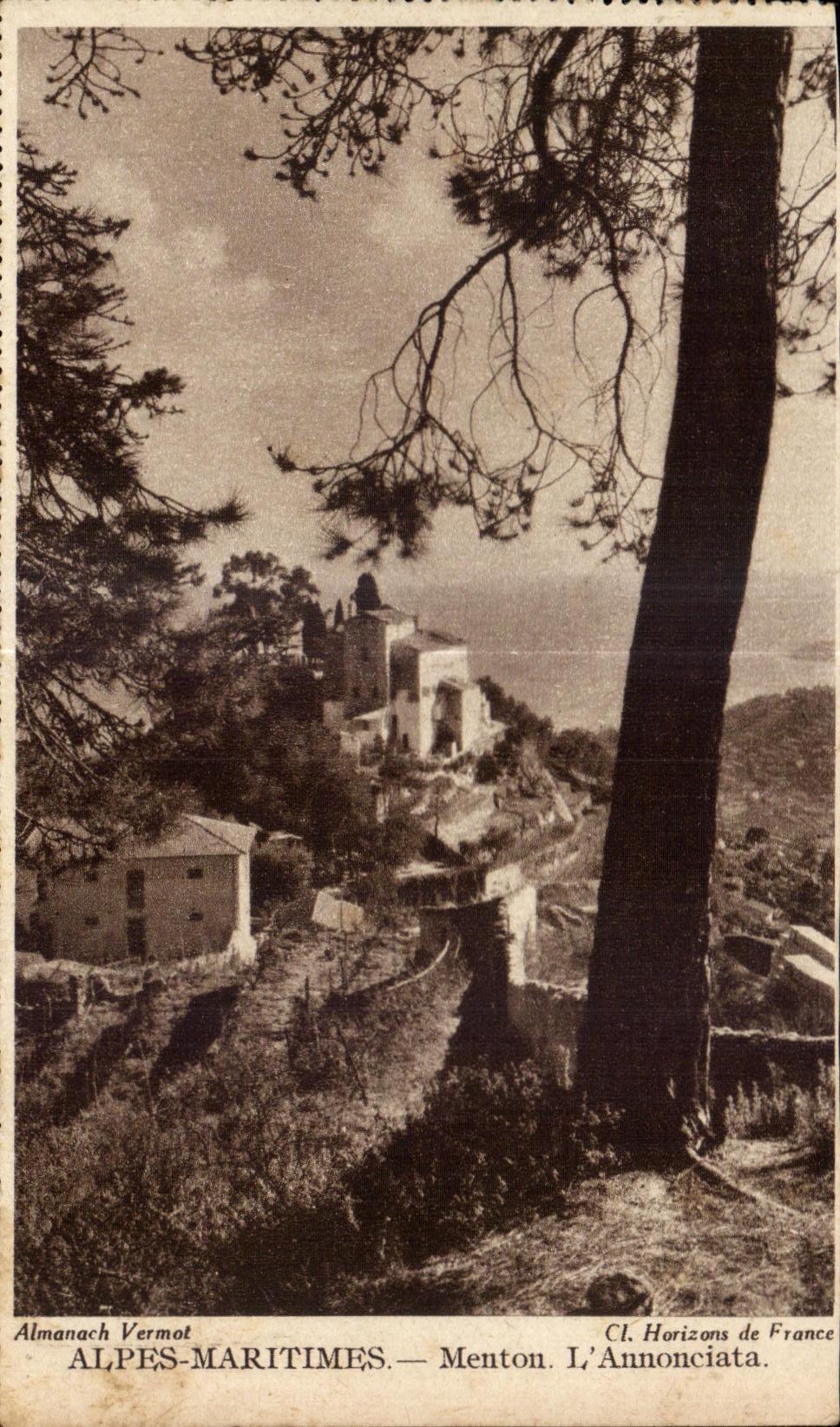 CPA Alpes Maritimes Menton L Annonciata