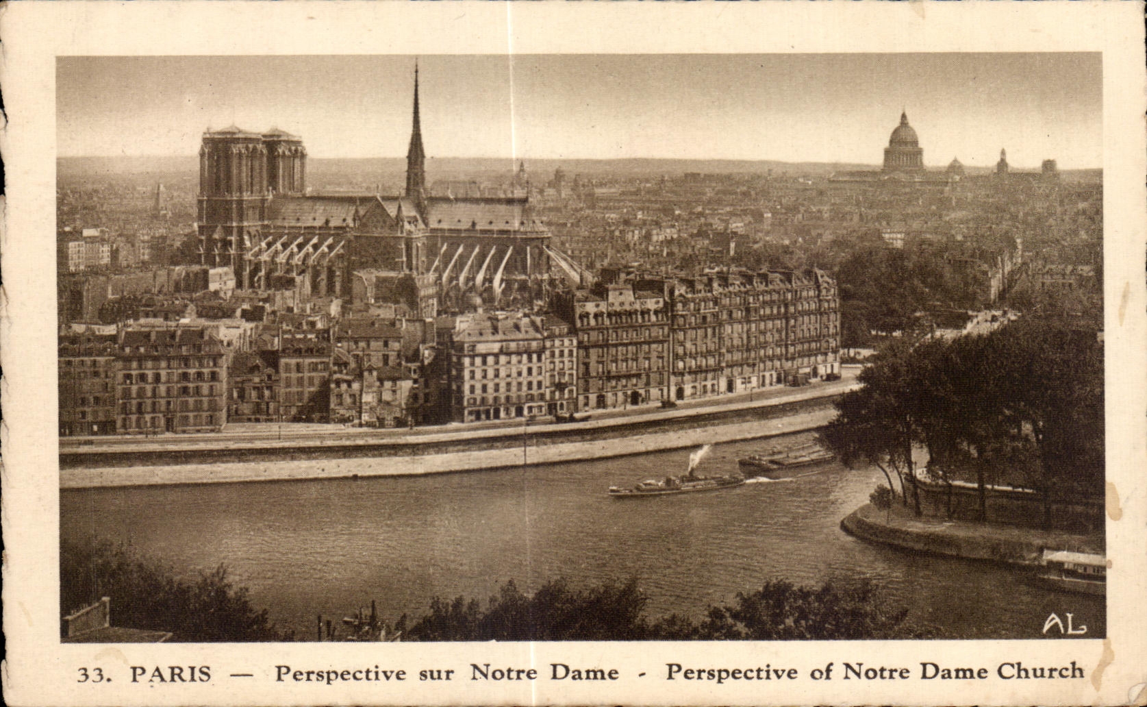 CPA Paris View on Our Lady View off Our Church Lady