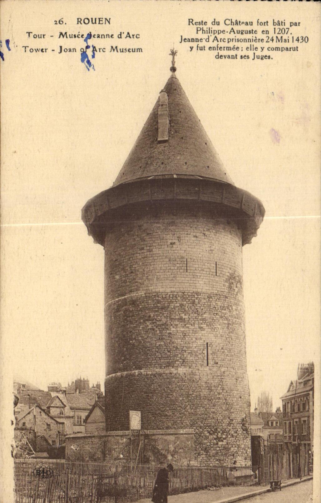 CPA Rouen Remains strong Castle built pae Philippe Auguste