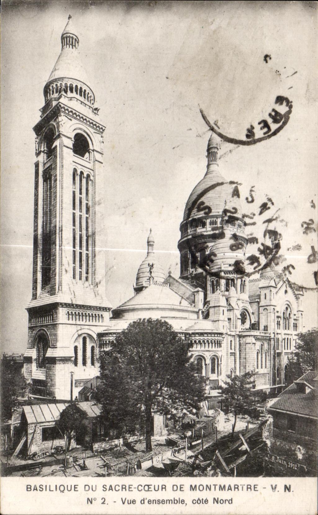 CPA Basilique of the Sacring Heart of Montmartre Vue unit dimensions Northern