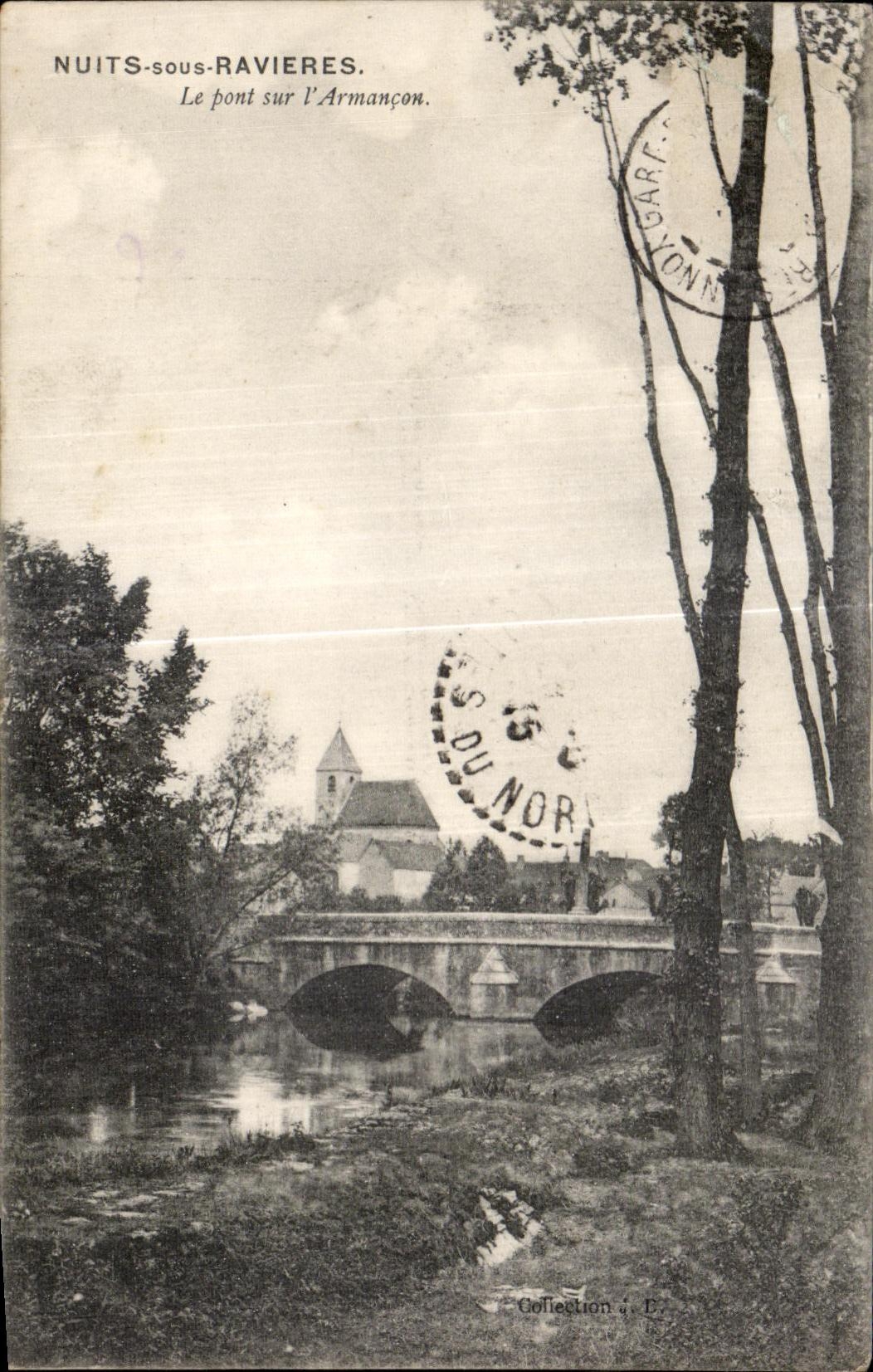 CPA Nuits sous Ravieres Le pont sur l Armancon
