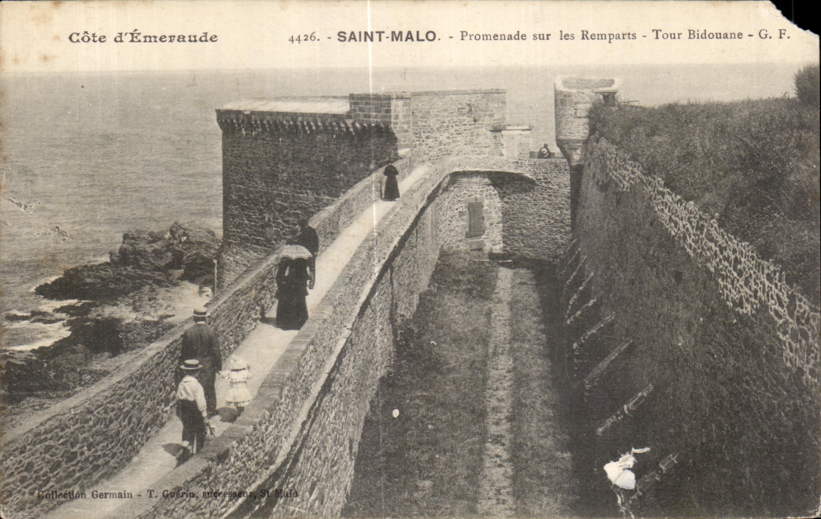 CPA Saint Dimensions Emeraude Malo Promenade on the Walls Bidouane Turn