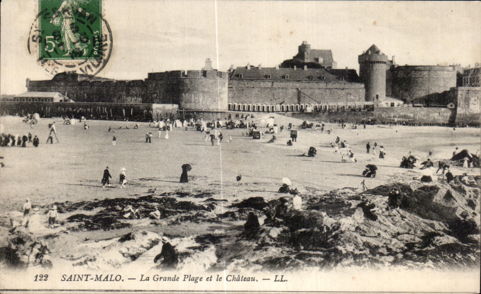 CPA St Malo Main beach and the Castle