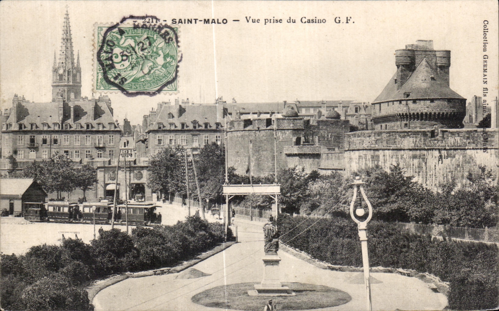 CPA St Malo Seen from of the Casino Train