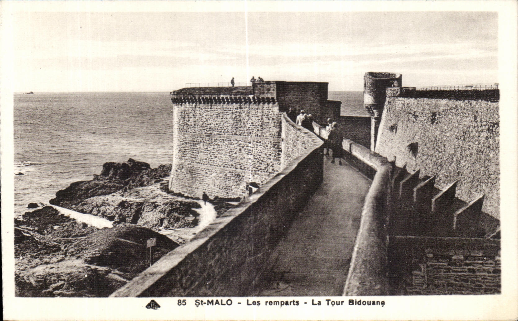 CPA St Malo walls the Bidouane Tower