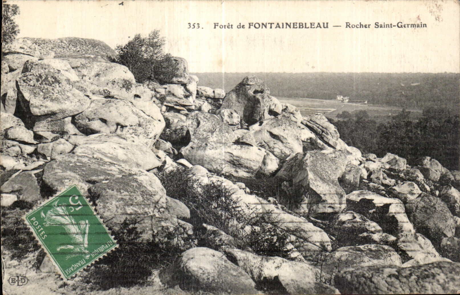 CPA Fort de Fontainebleau Rocher Saint Germain