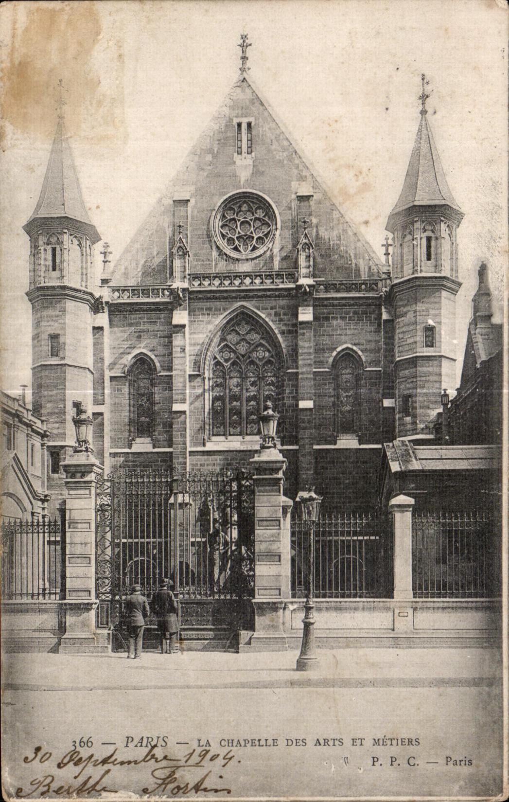 CPA Paris La Chapelle of Arts and Trades