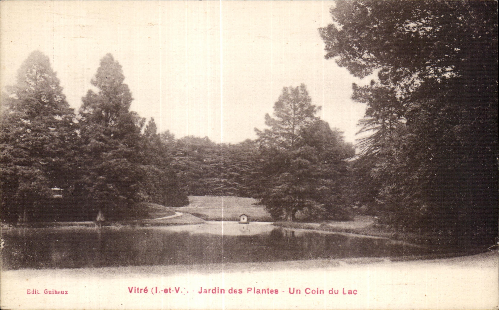 CPA Vitre Jardin des Plantes Un Coin du Lac