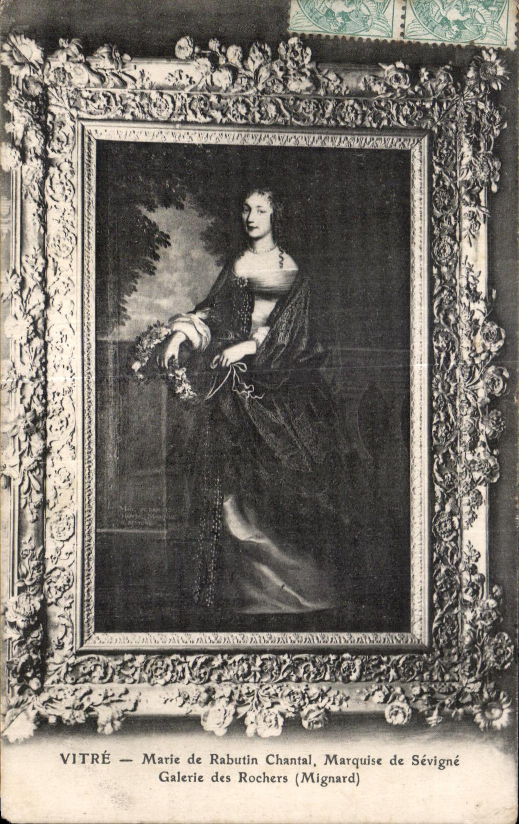 CPA esmalta a marques de Marie de Rabutin Chantal de la galeria de Sevigne de las rocas