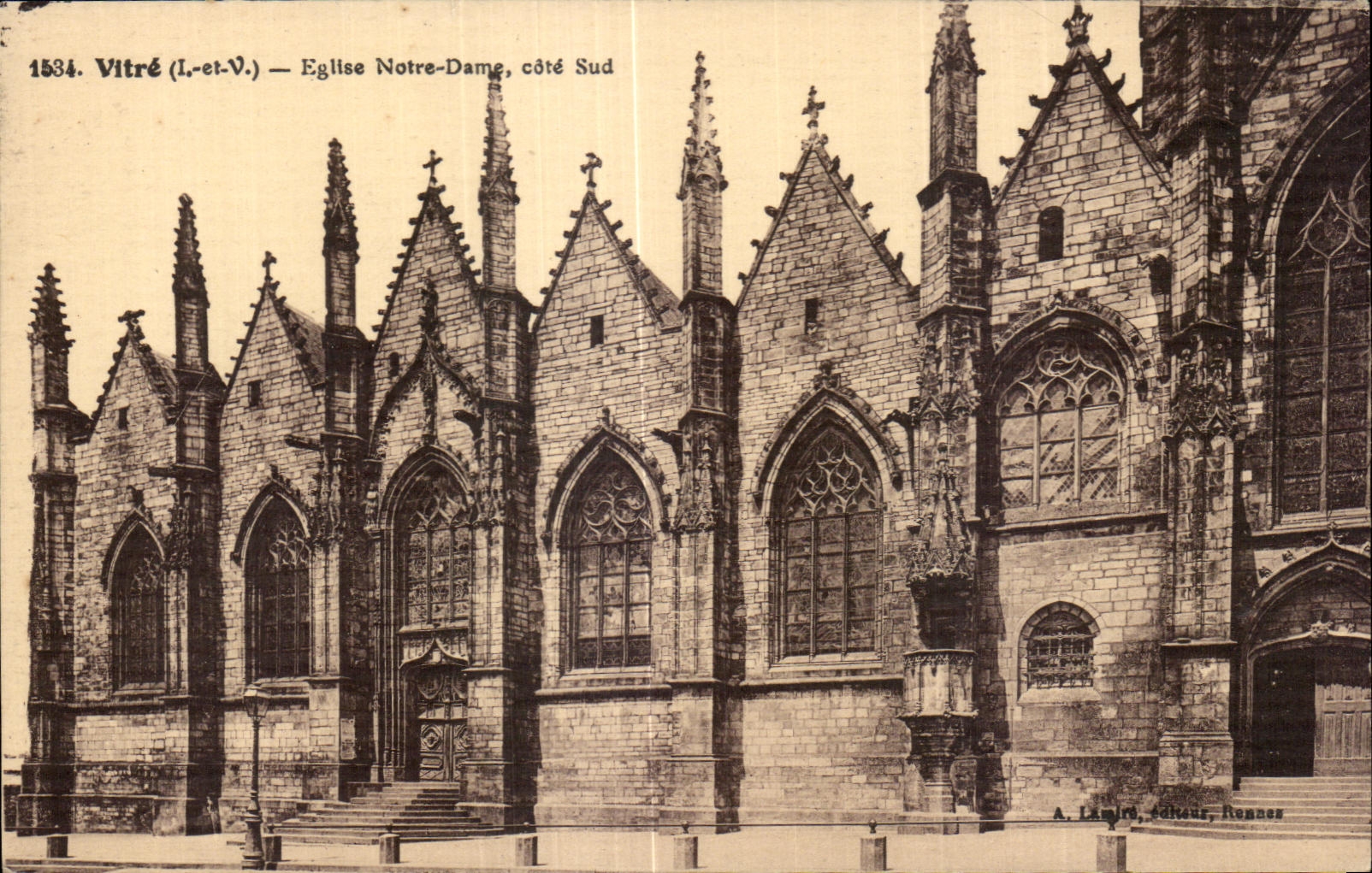 CPA esmalta la pieza meridional de Notre Dame de la iglesia