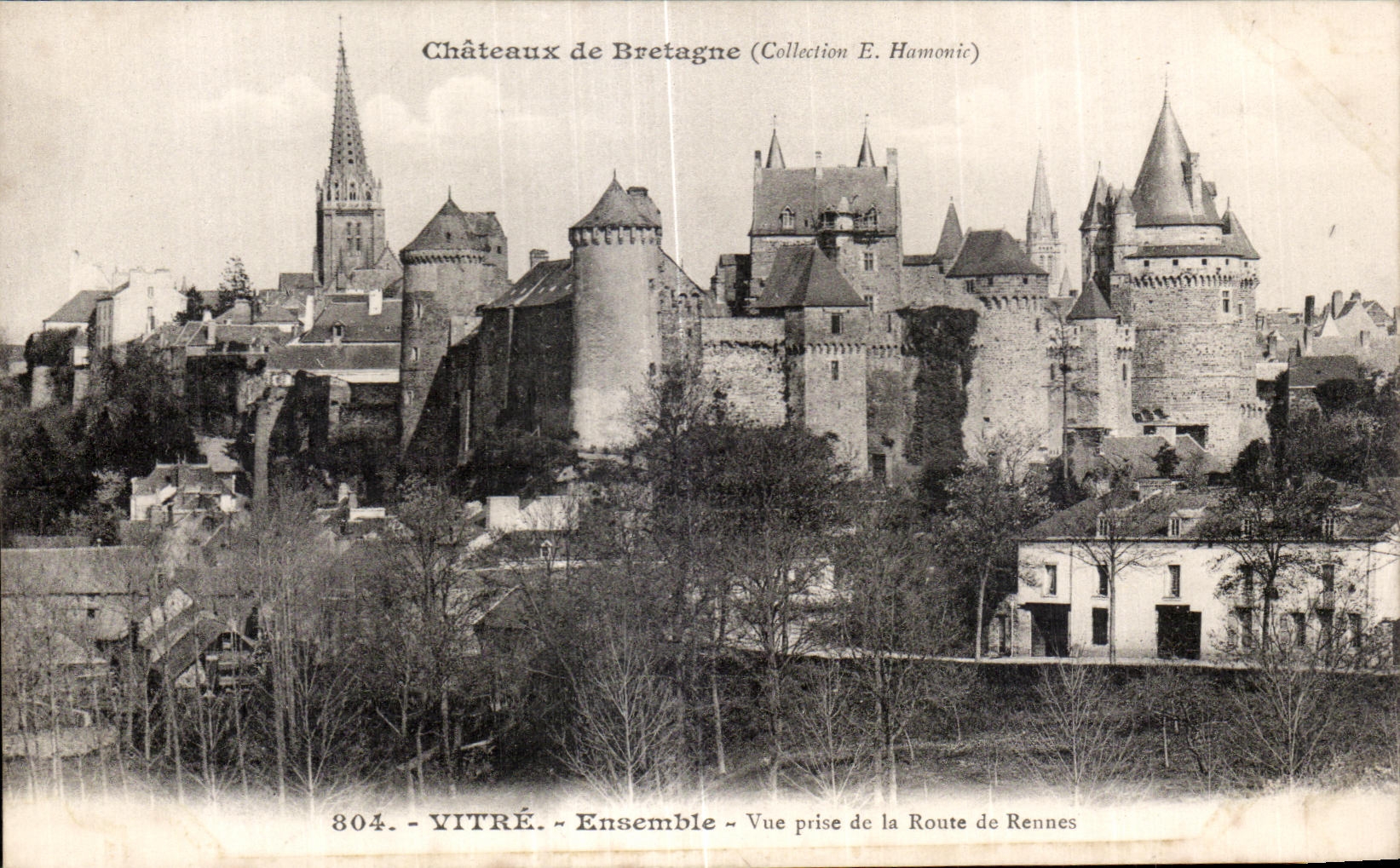 CPA Vitre Ensemble Vue prise de la Route de Rennes